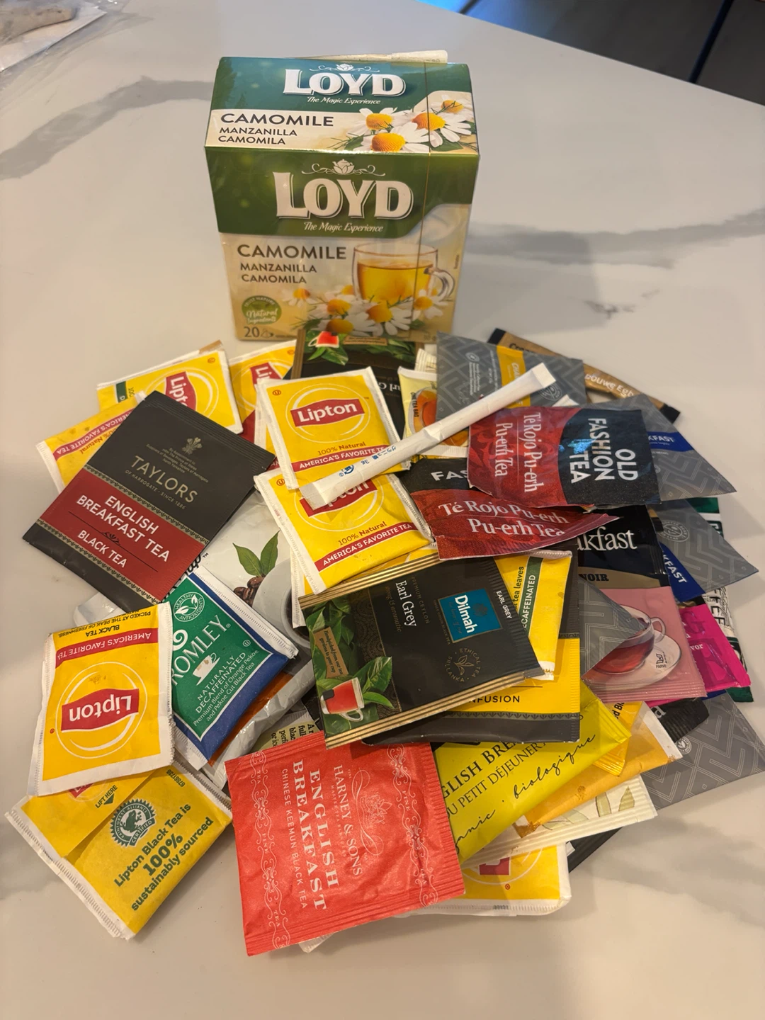 Assorted Tea Bags - Loyd, Lipton, Taylors, Harney & Sons, Dilmah