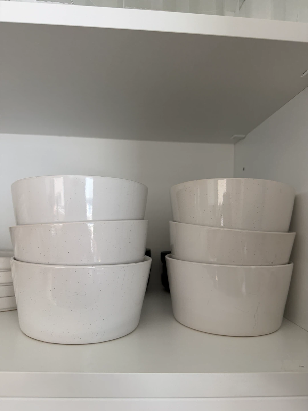 Set of White Ceramic Dinner Plates and Bowls - photo 2