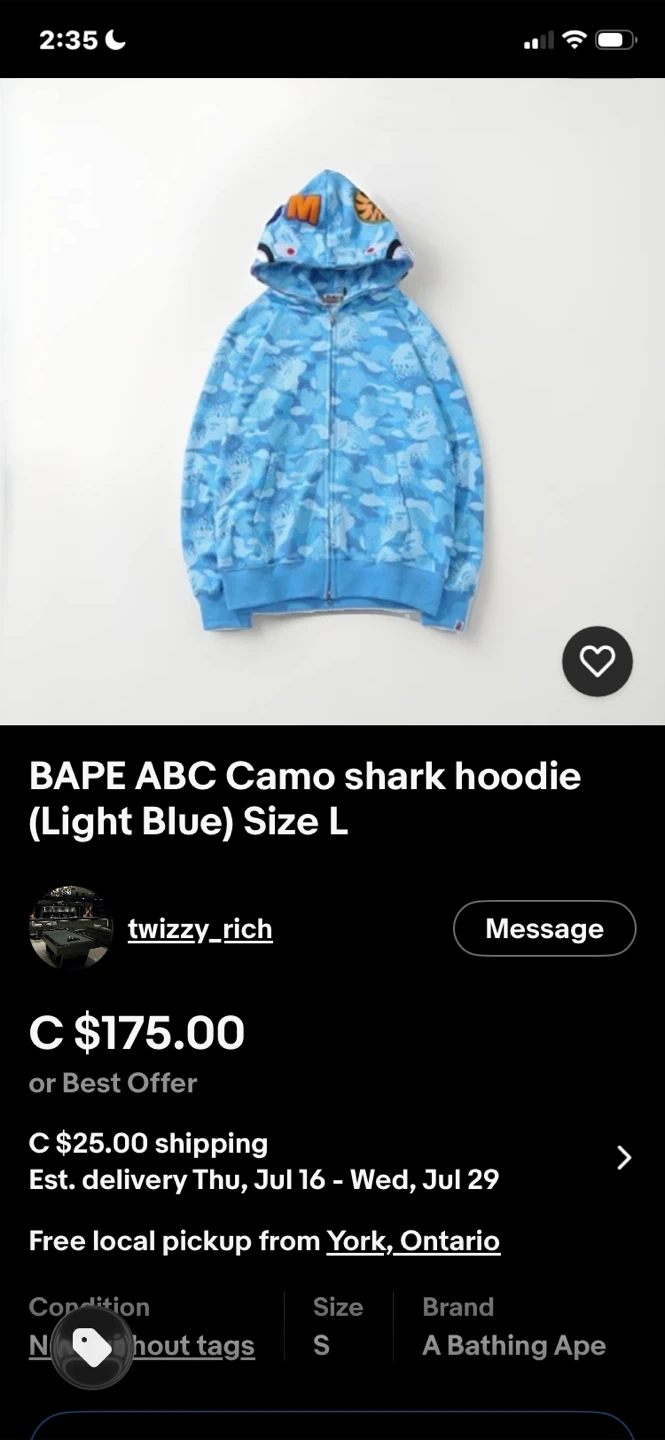 BAPE Shark Full Zip Hoodie