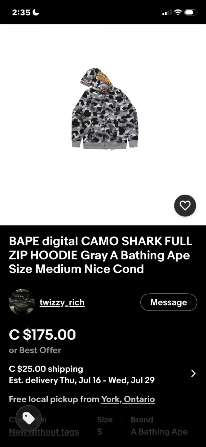 BAPE Shark Full Zip Hoodie - photo 2
