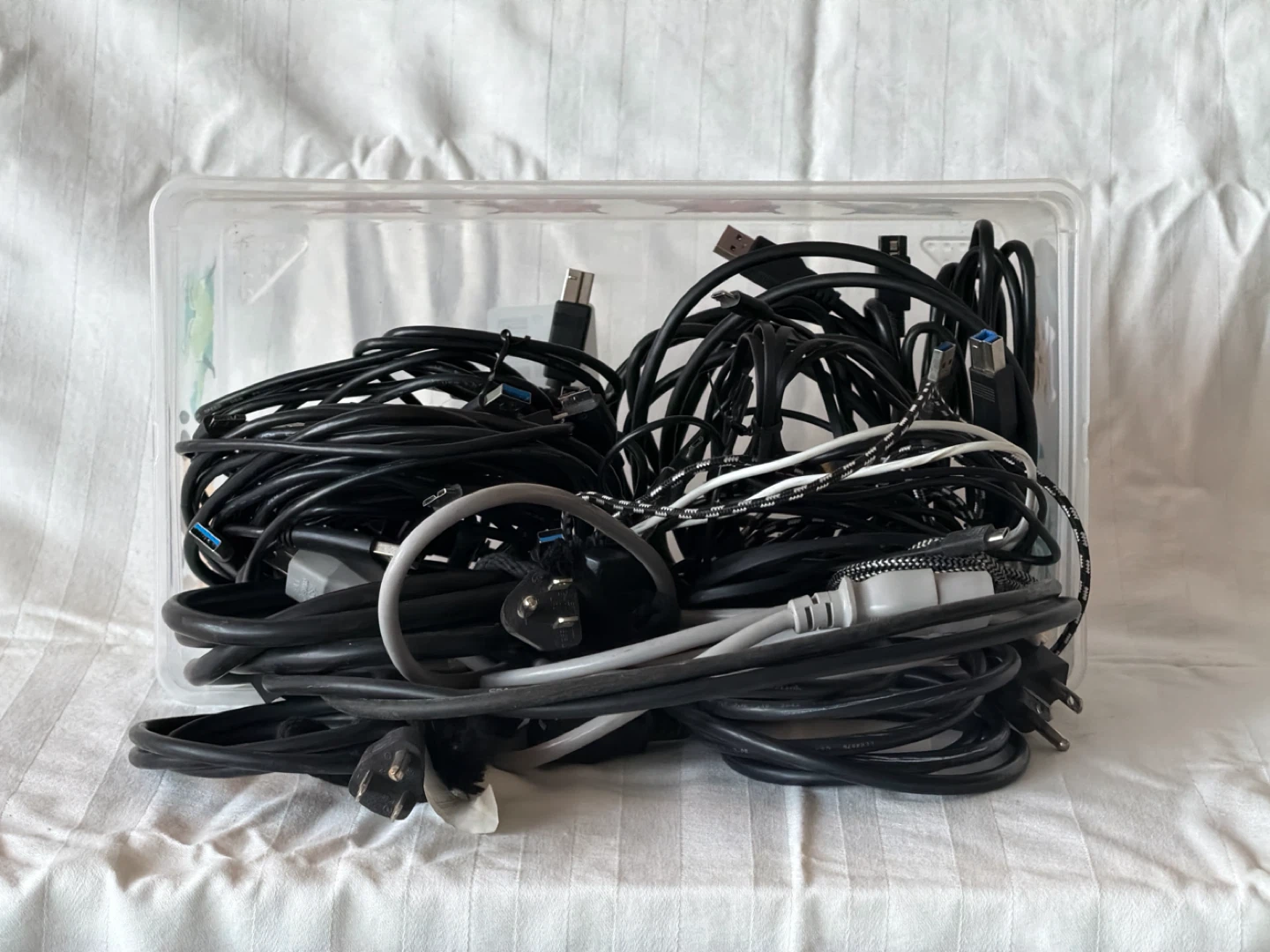 Assorted Electronic Cables and Adapters