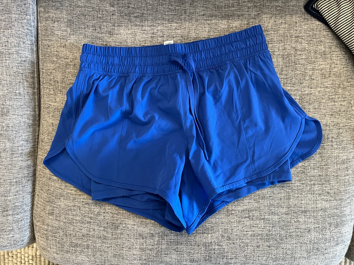 Running shorts with built in leggings