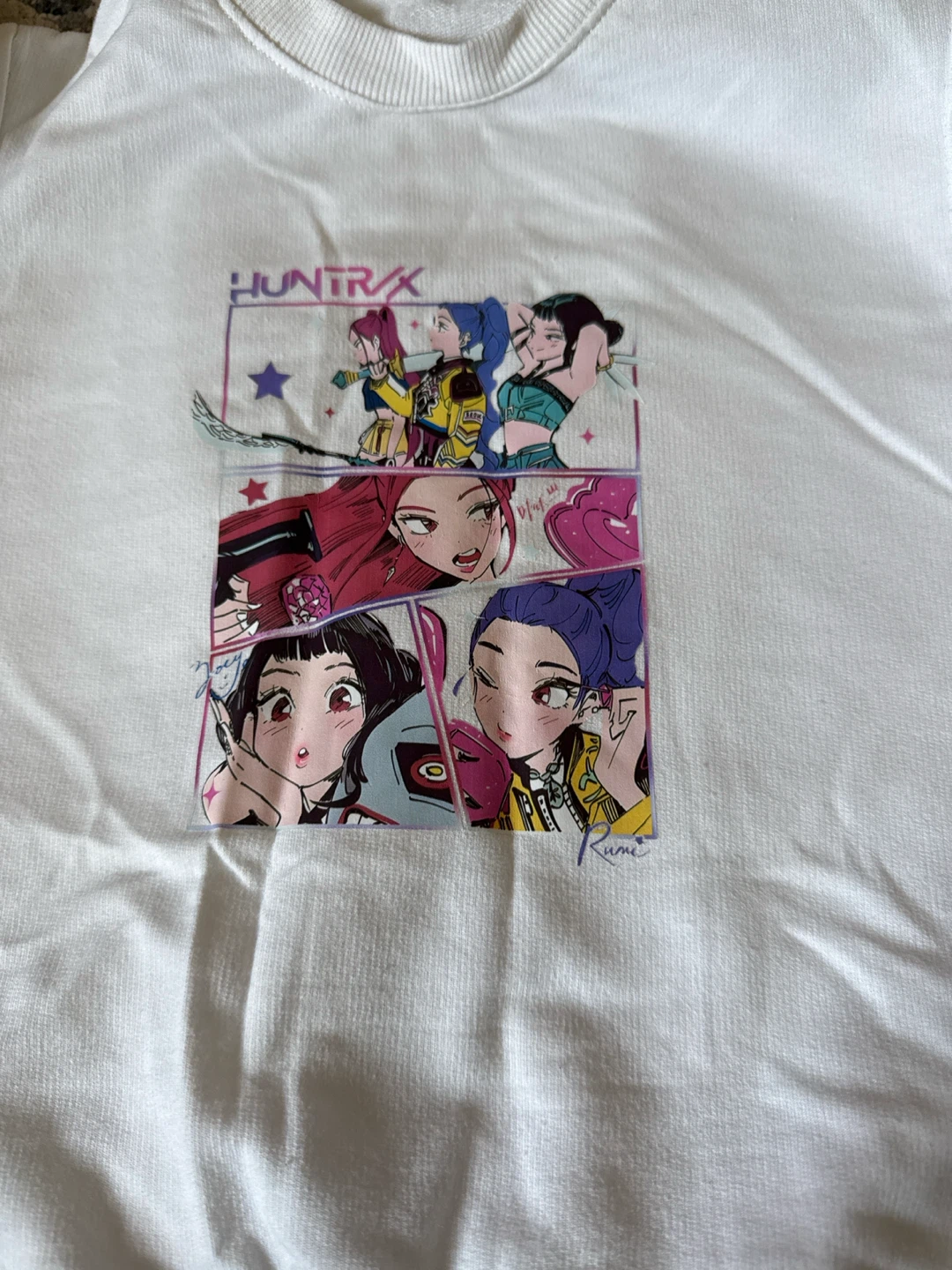 White Graphic Sweatshirt and Pants Set size 120 - photo 2