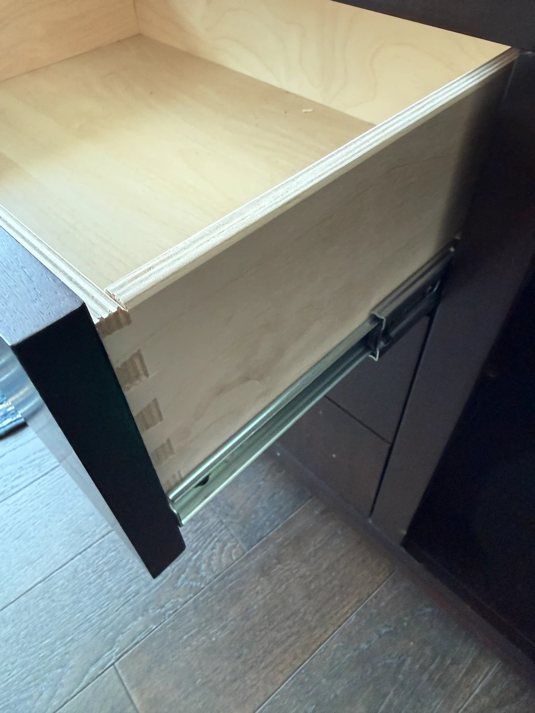 Side table with glass top - photo 4