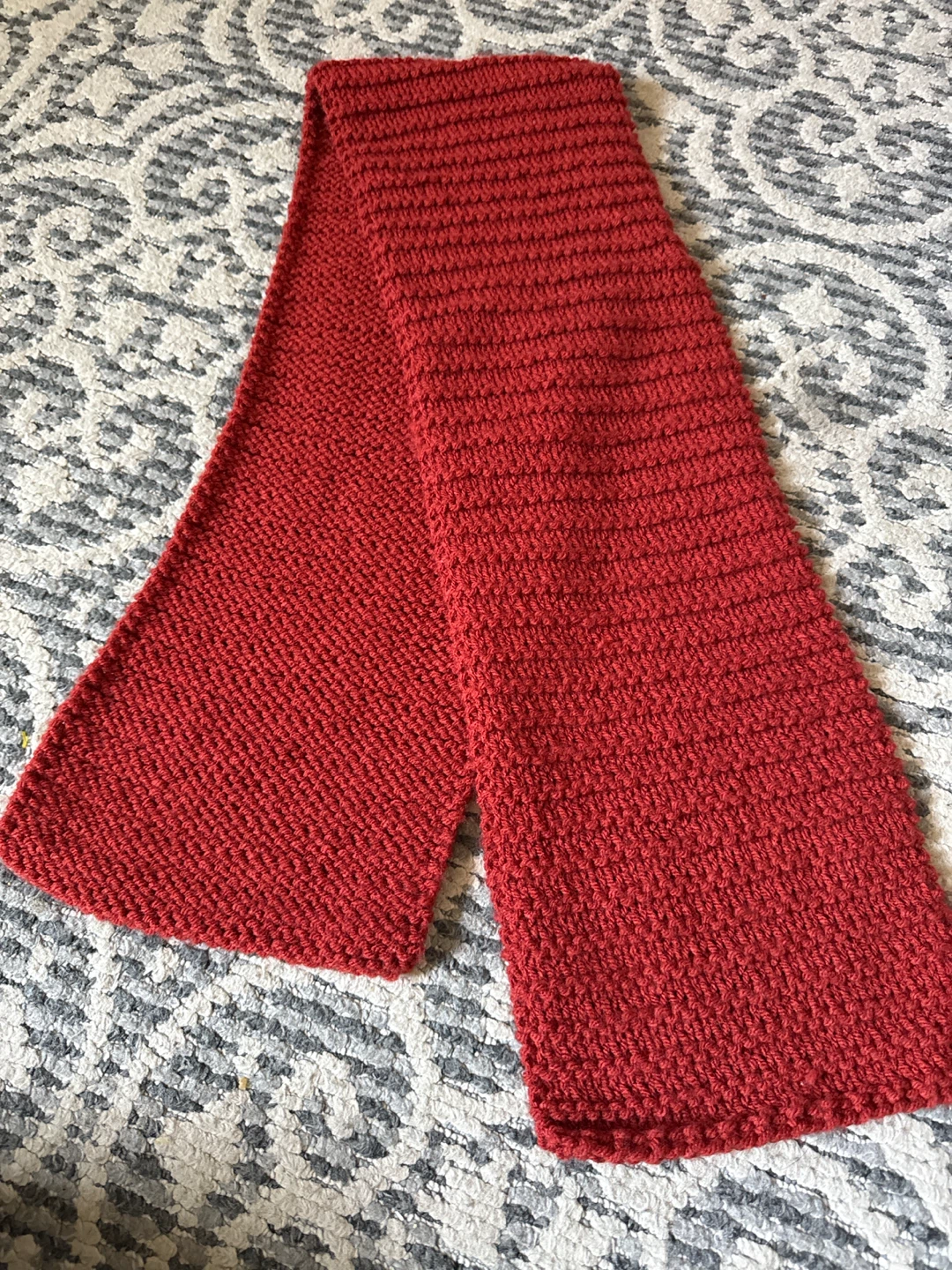 Red Knit Scarf
