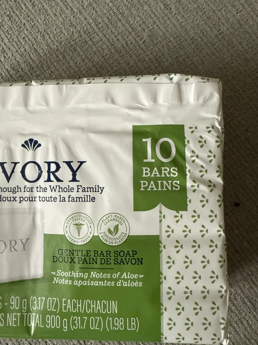Ivory Gentle Bar Soap with Aloe Scent - 10 Bars - photo 4