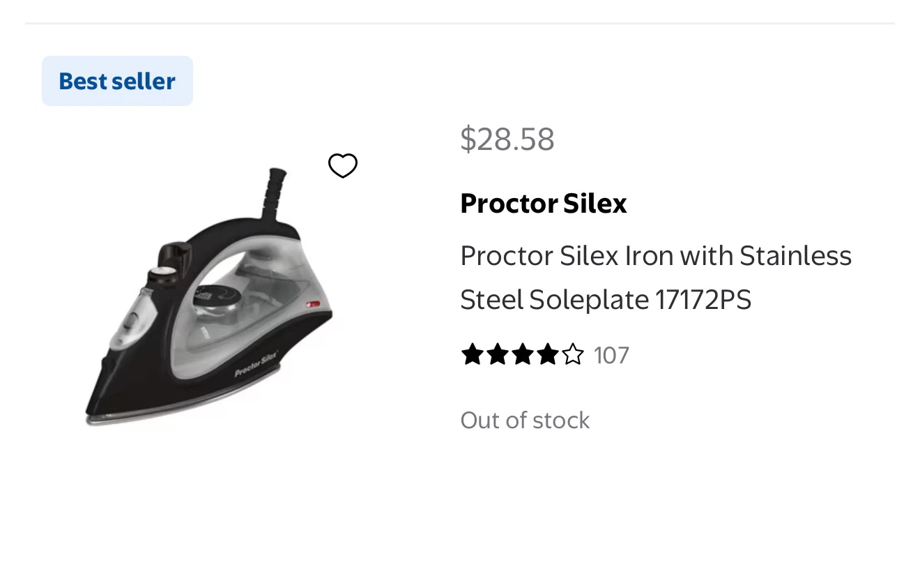 Proctor Silex Iron 17172PS