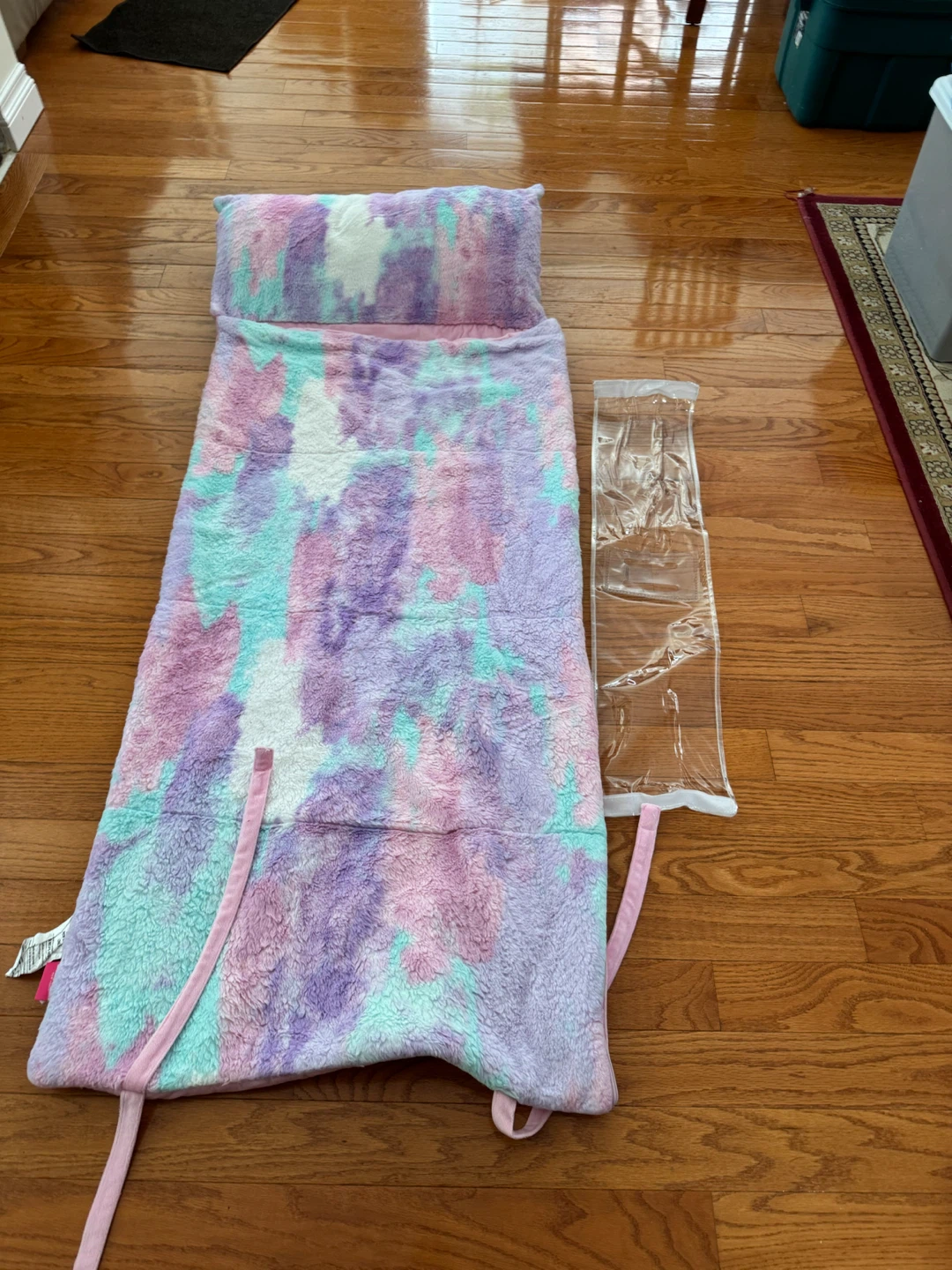 Kids Tie-Dye Sleeping Bag with Pillow