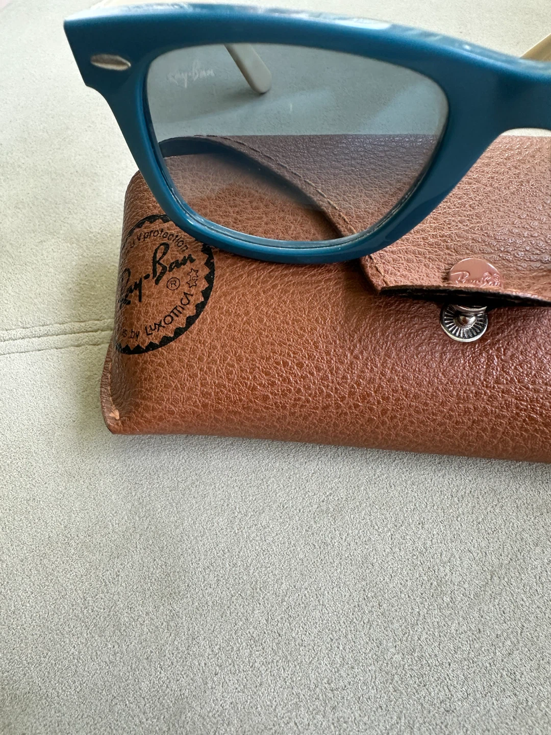 Ray-Ban Wayfarer Sunglasses - Blue/Cream - photo 2