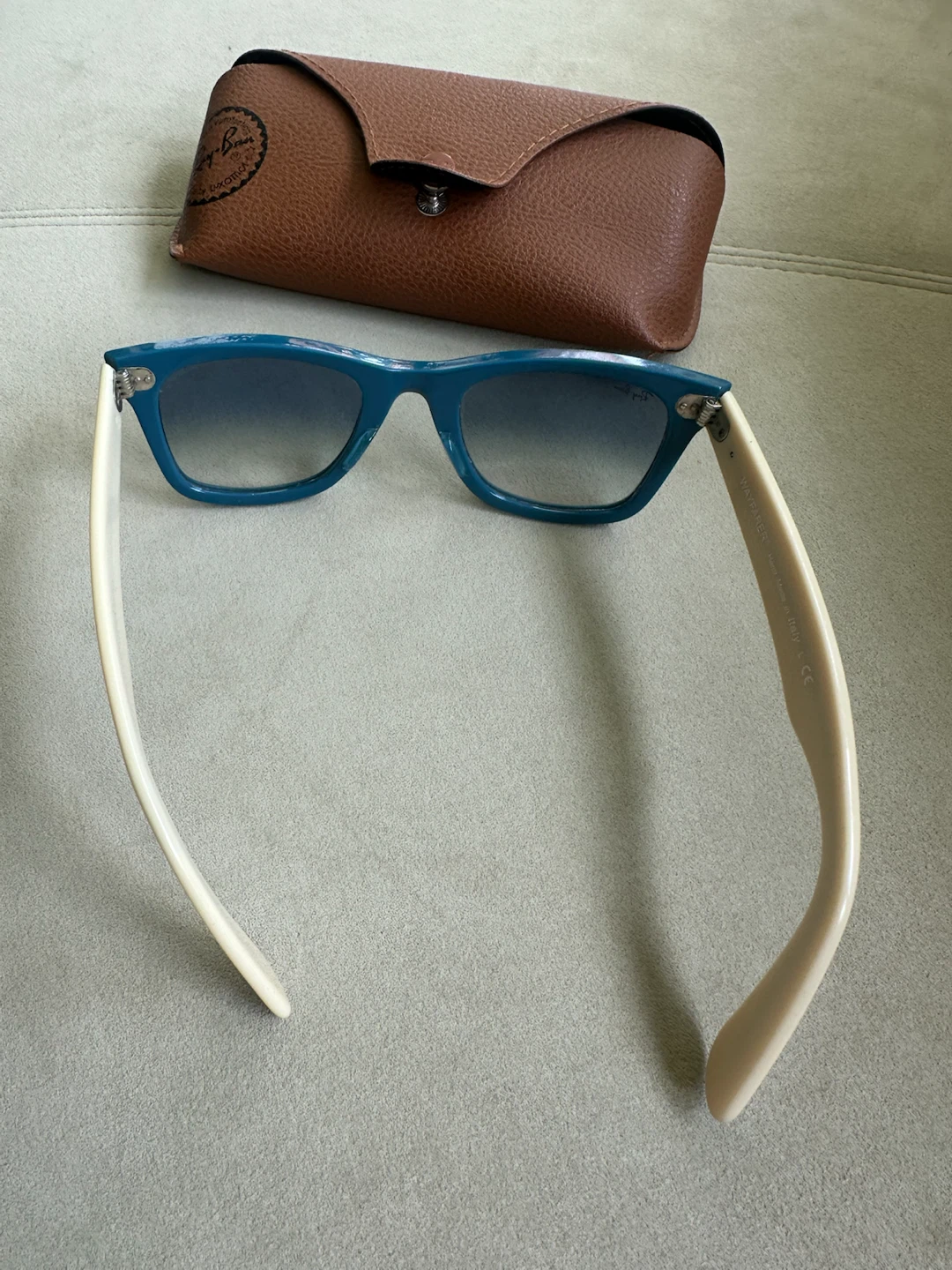 Ray-Ban Wayfarer Sunglasses - Blue/Cream - photo 5