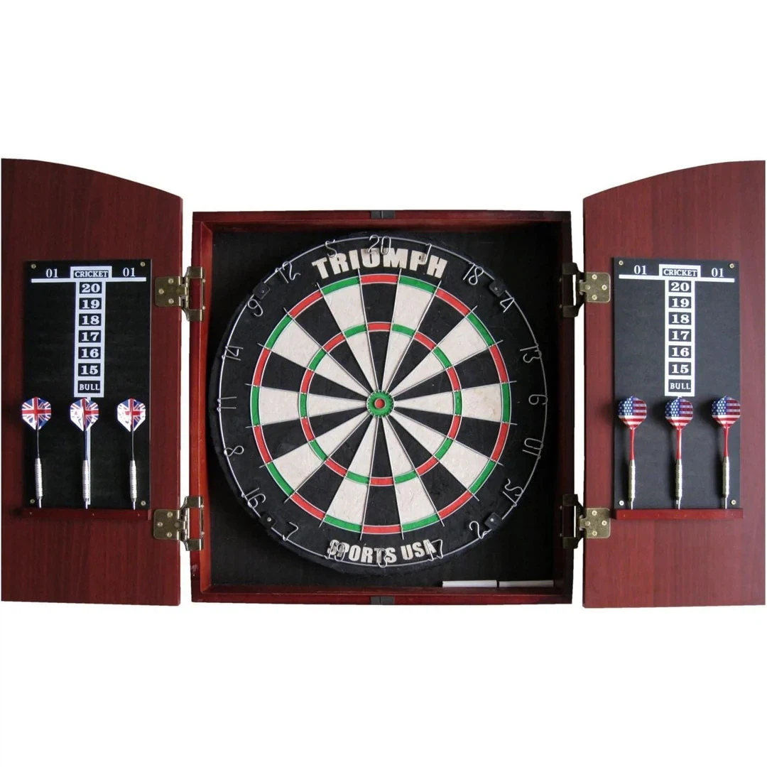 Triumph Sports Wellington Bristle Dartboard Cabinet Set - photo 2