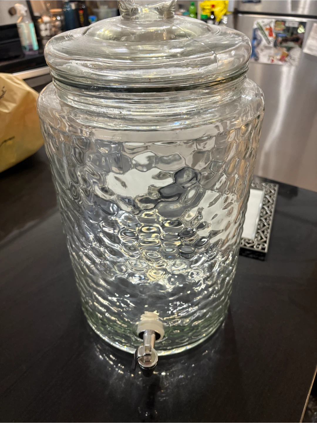 Glass Beverage Dispenser with Spigot