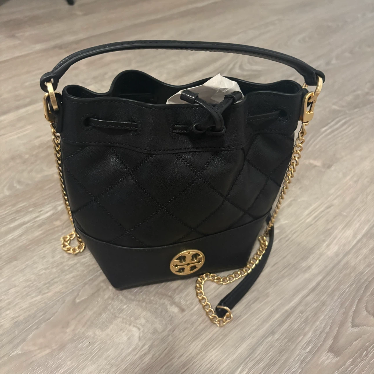 Tory Burch Black Bucket Bag