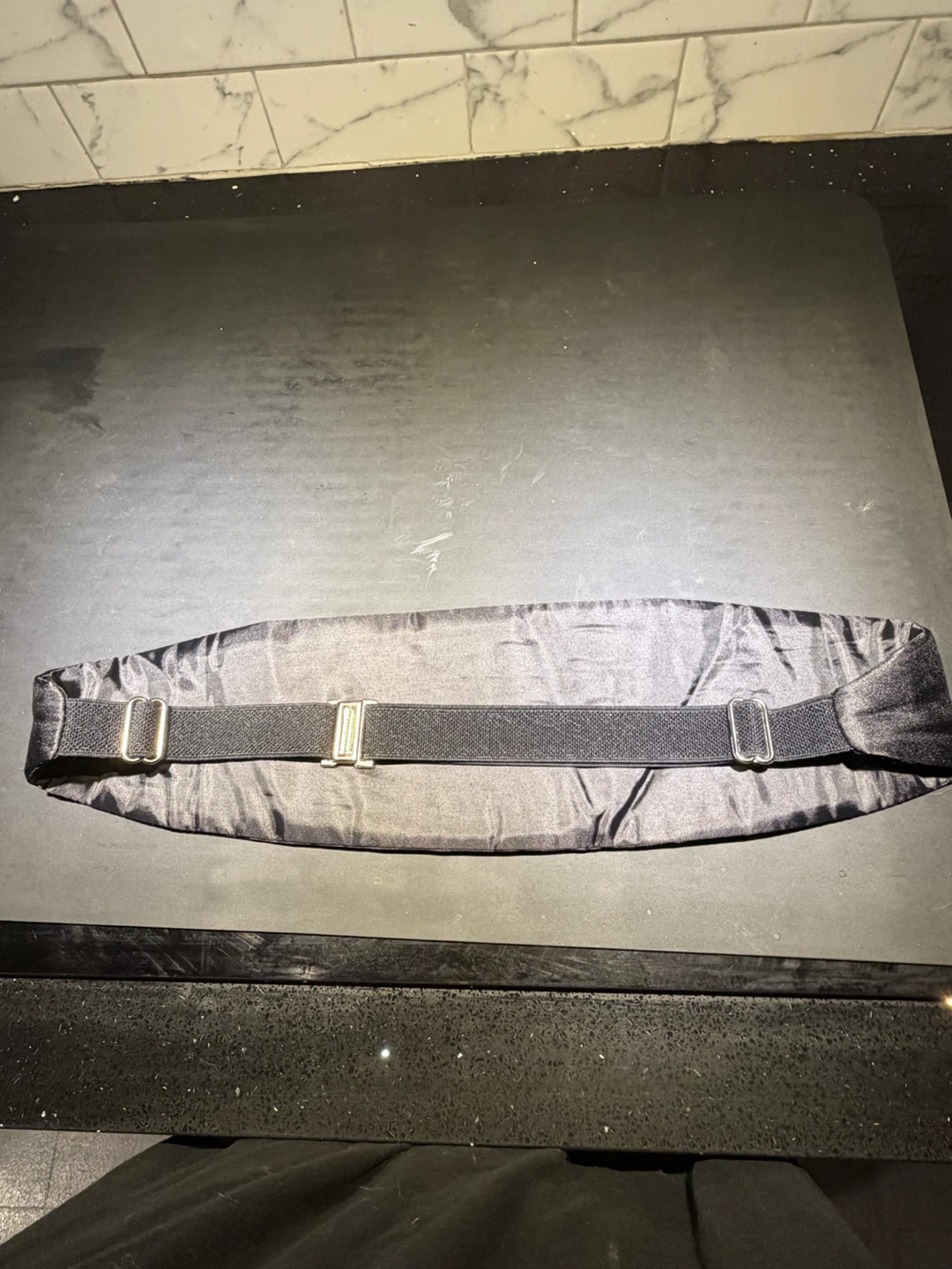 Black Satin Cummerbund - photo 2