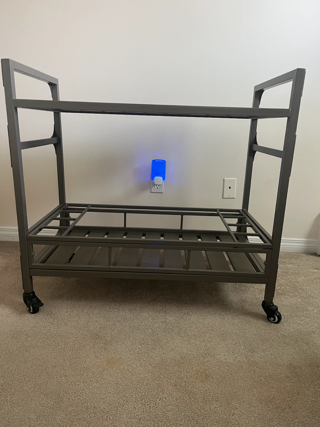 Industrial Rolling Bar Cart - photo 2