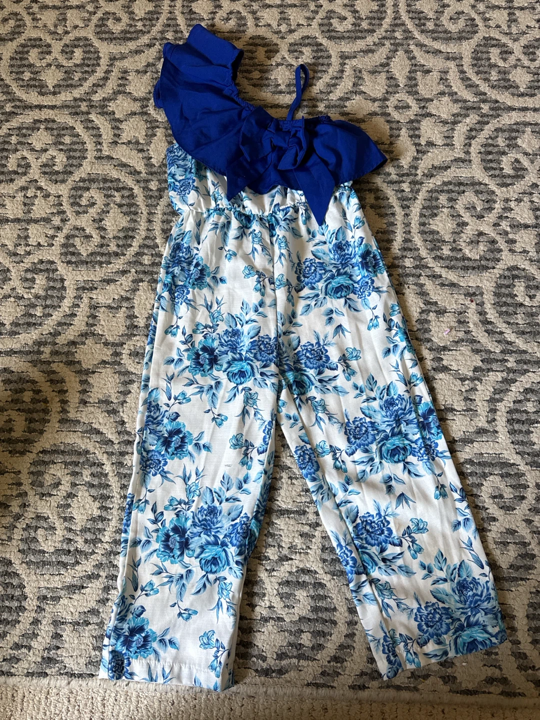 Girls Floral Jumpsuit 4 year old