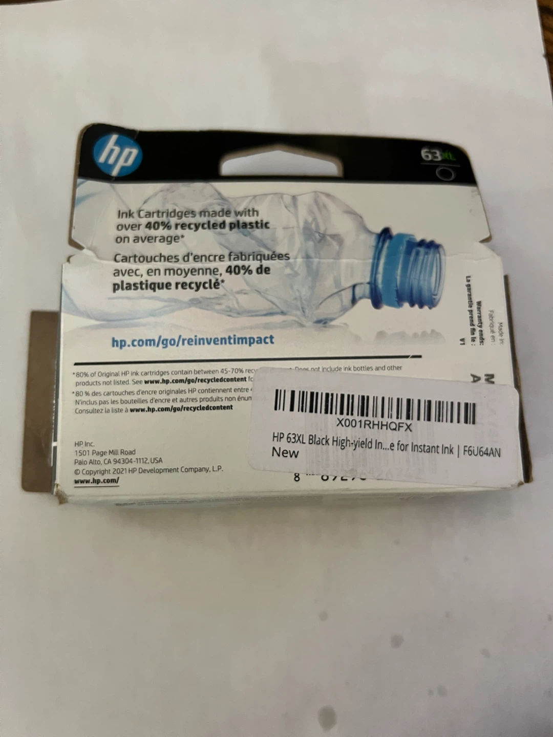 HP 63XL Black High-Yield Ink Cartridge - photo 4