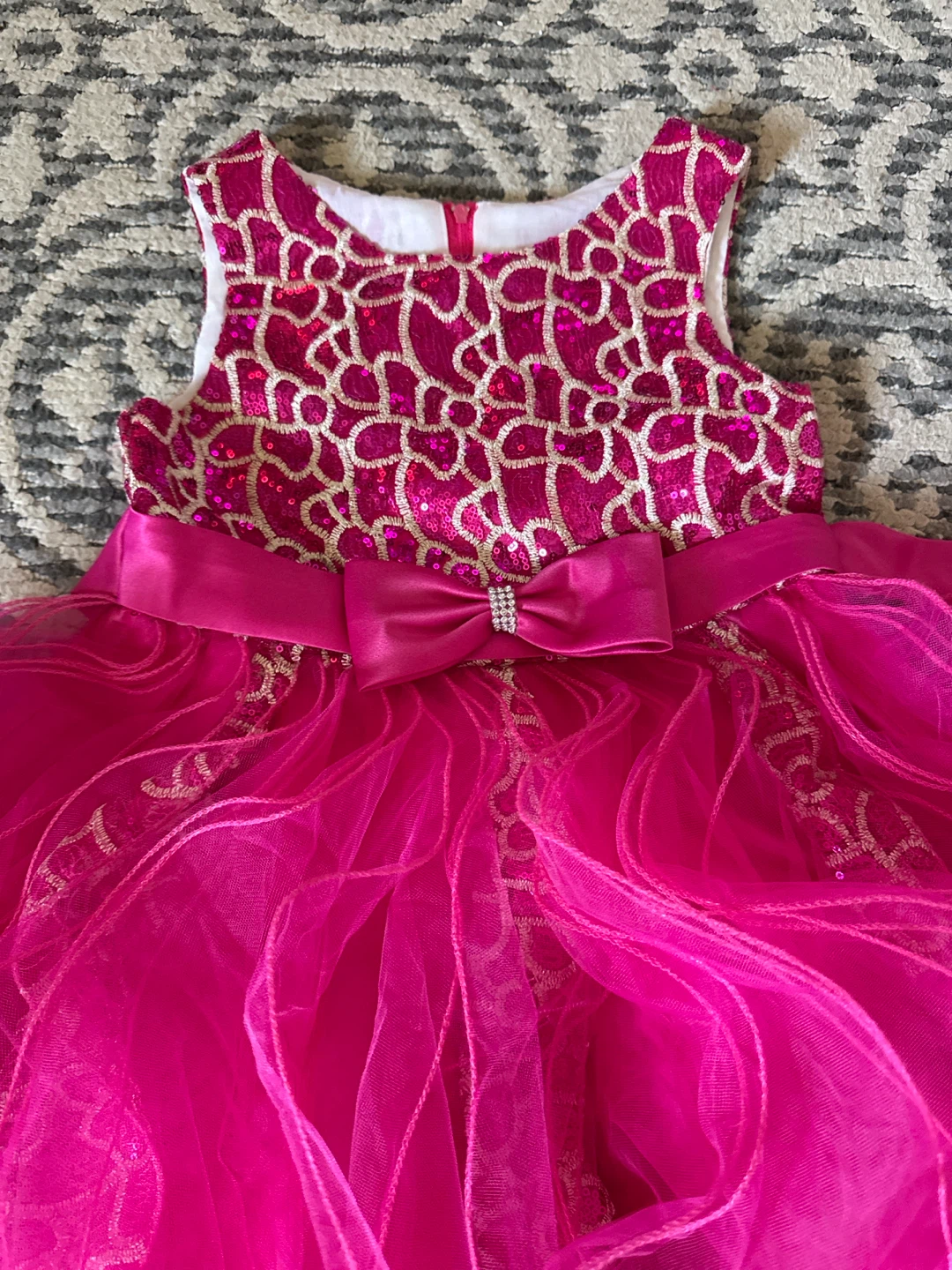 Hot Pink Girls Dress Size 8 - photo 2
