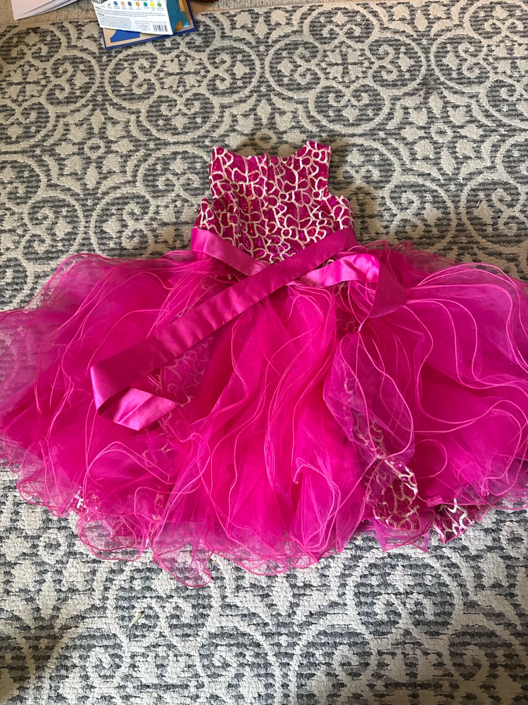 Hot Pink Girls Dress Size 8 - photo 4