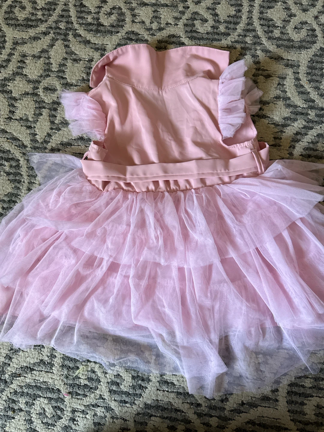 Pink Tulle Dress with Collar 4 year old - photo 3