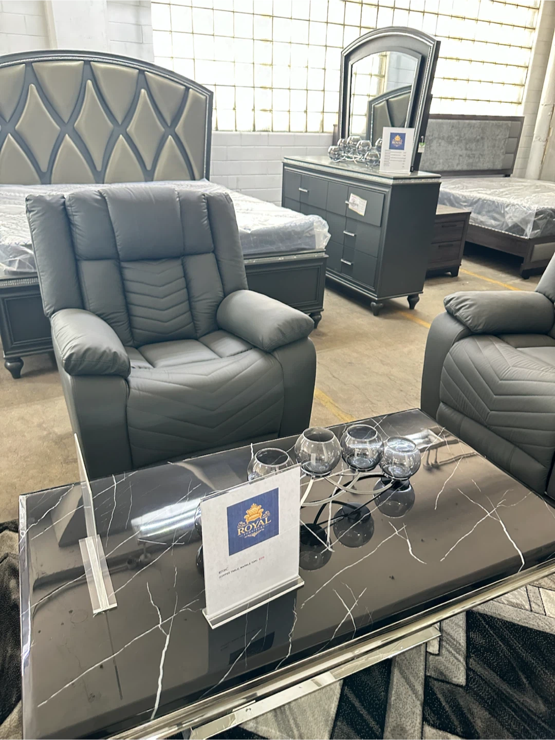 Sofa + loveseat + recliner (new) - photo 2