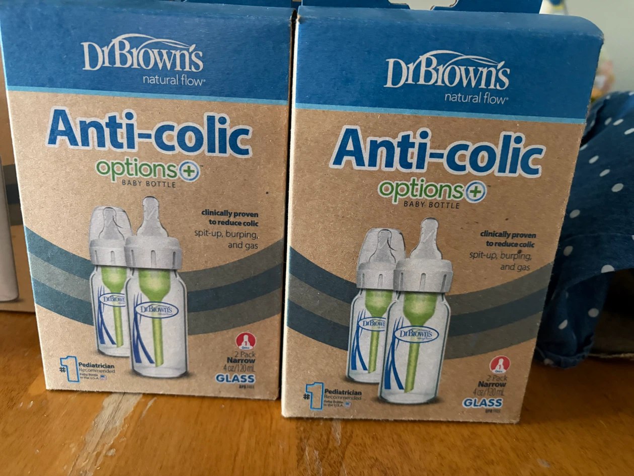 Dr. Brown's Options+ Anti-Colic Glass Baby Bottles