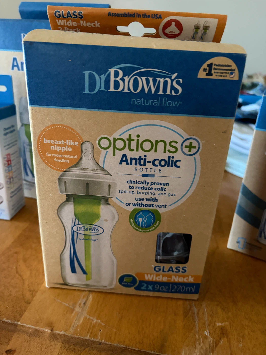 Dr. Brown's Options+ Anti-Colic Glass Baby Bottles - photo 3