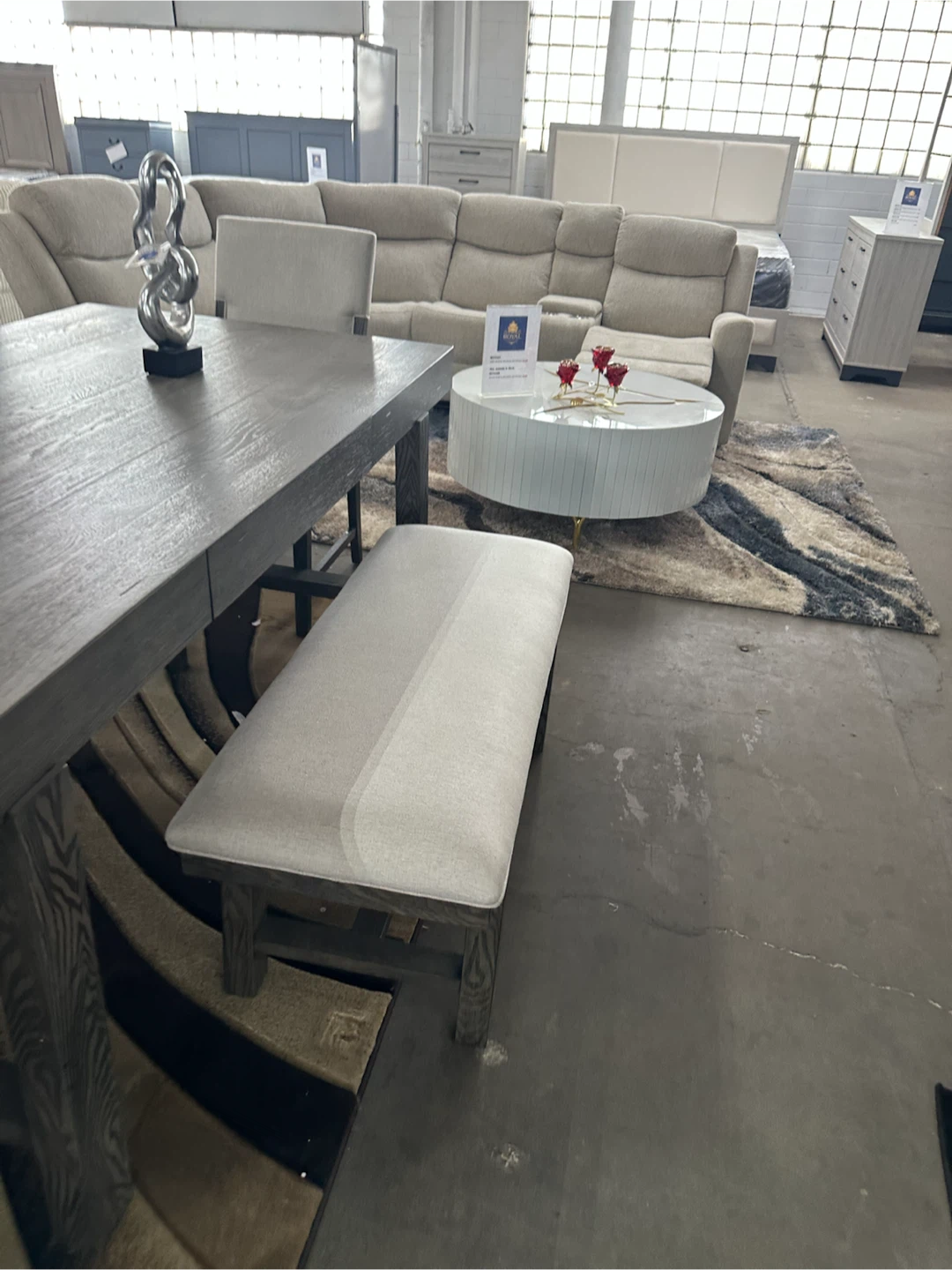 Dining table + 4 chairs + bench (new) - photo 3