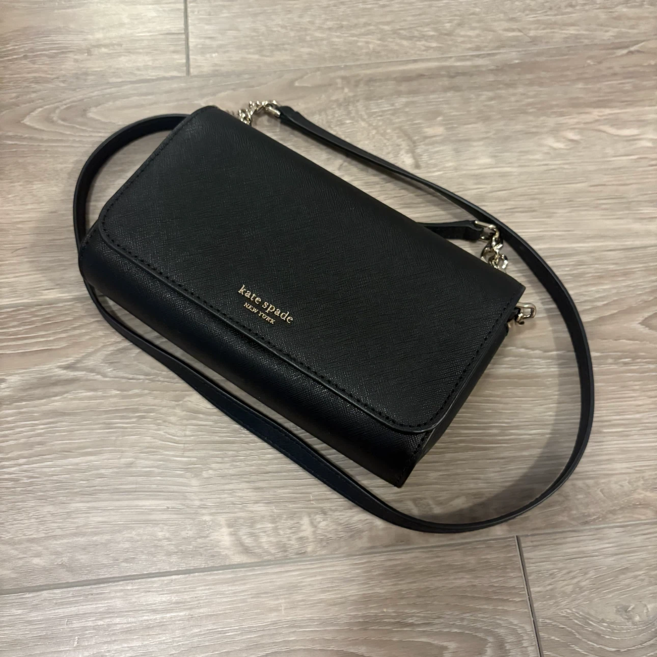 Kate Spade Black Leather Crossbody Wallet - photo 3