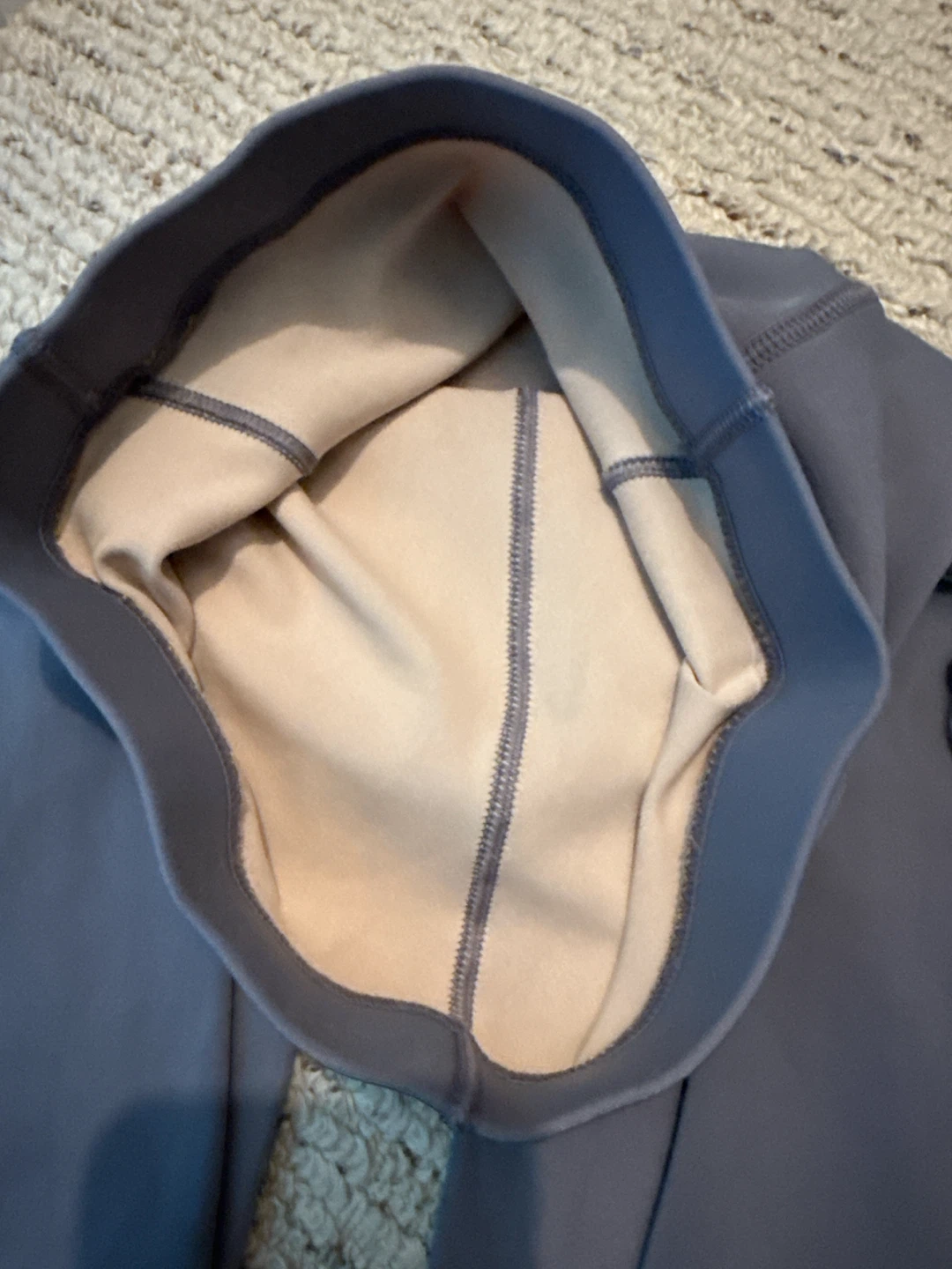Fleece-lined Stirrup Tights (Grey and Brown) - photo 2