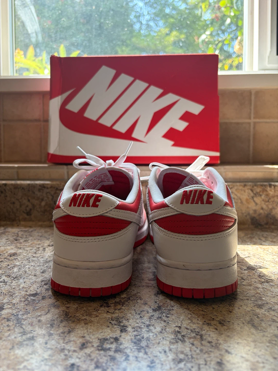 Nike Dunk Low Red White - photo 2