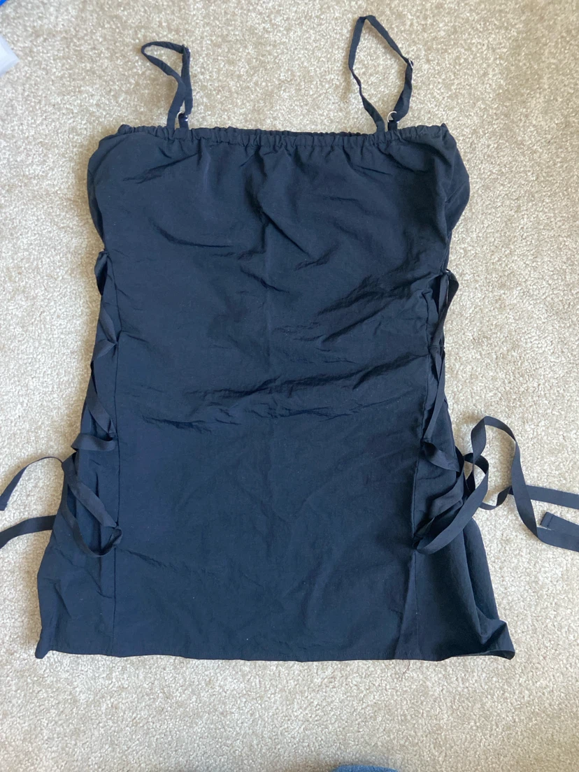 Black Corset Style Mini Dress