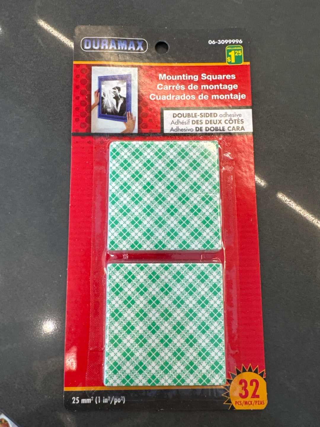 DURAMAX Double-Sided Mounting Squares 32 Pack