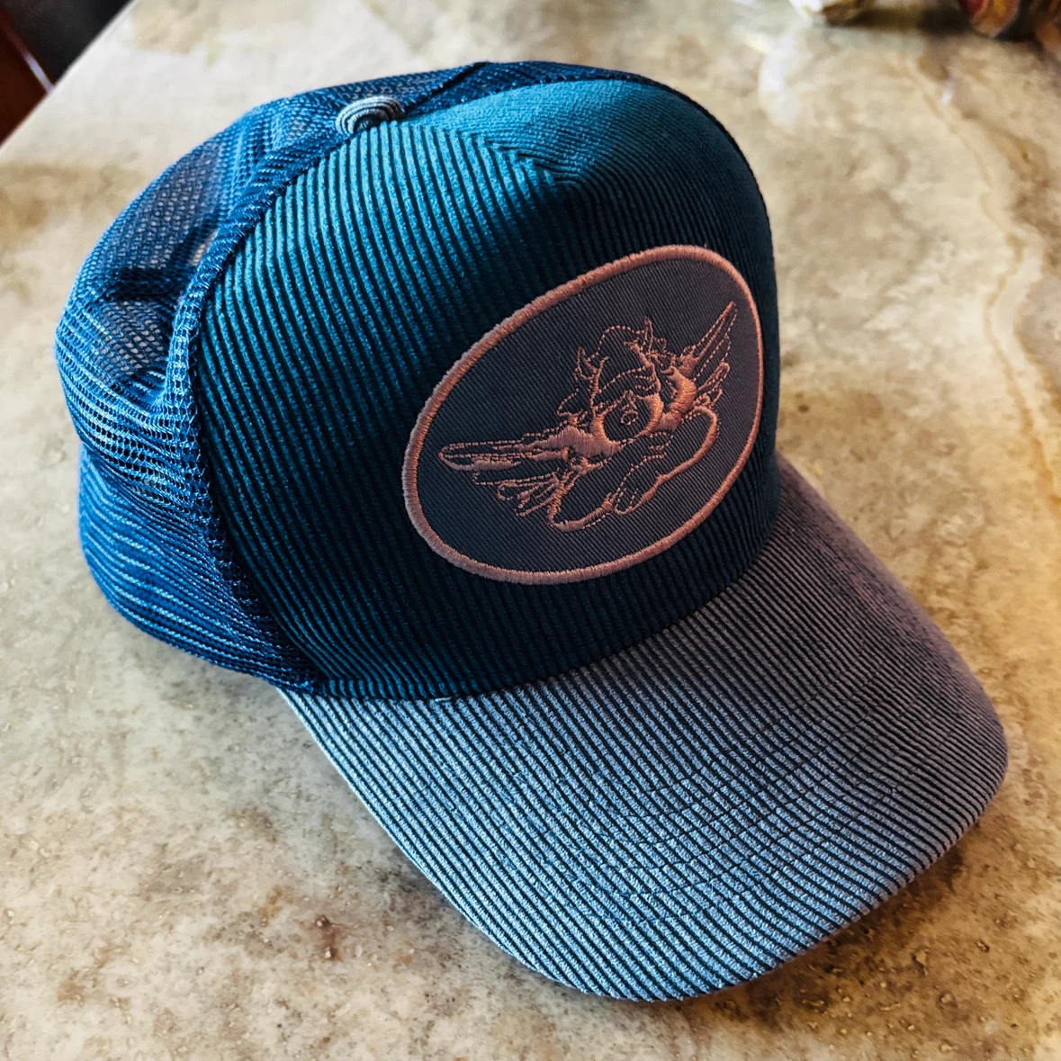 $85 ‘When Pigs Fly’ by Boys Lie Trucker Hat