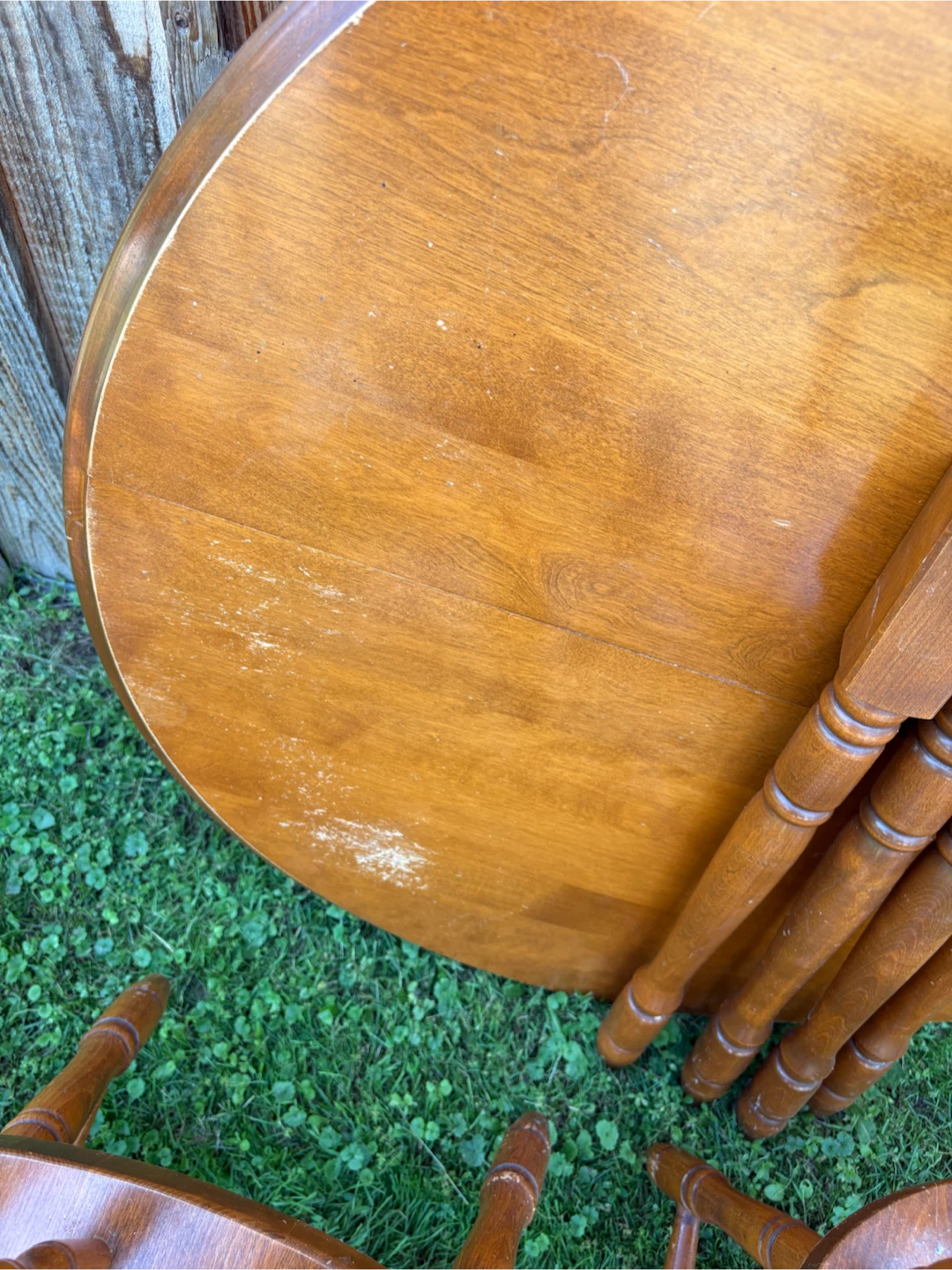 Wooden Dining Table and 4 Chairs - photo 3