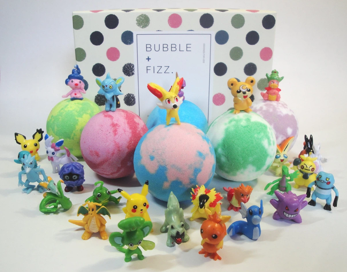 New 6x4.2 oz Kids Bath Bombs with Surprise Toy