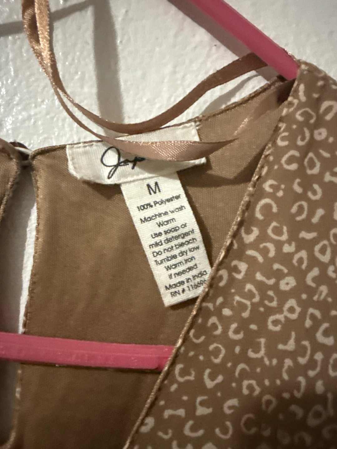 Gap Brown Leopard Print Tiered Dress - photo 2
