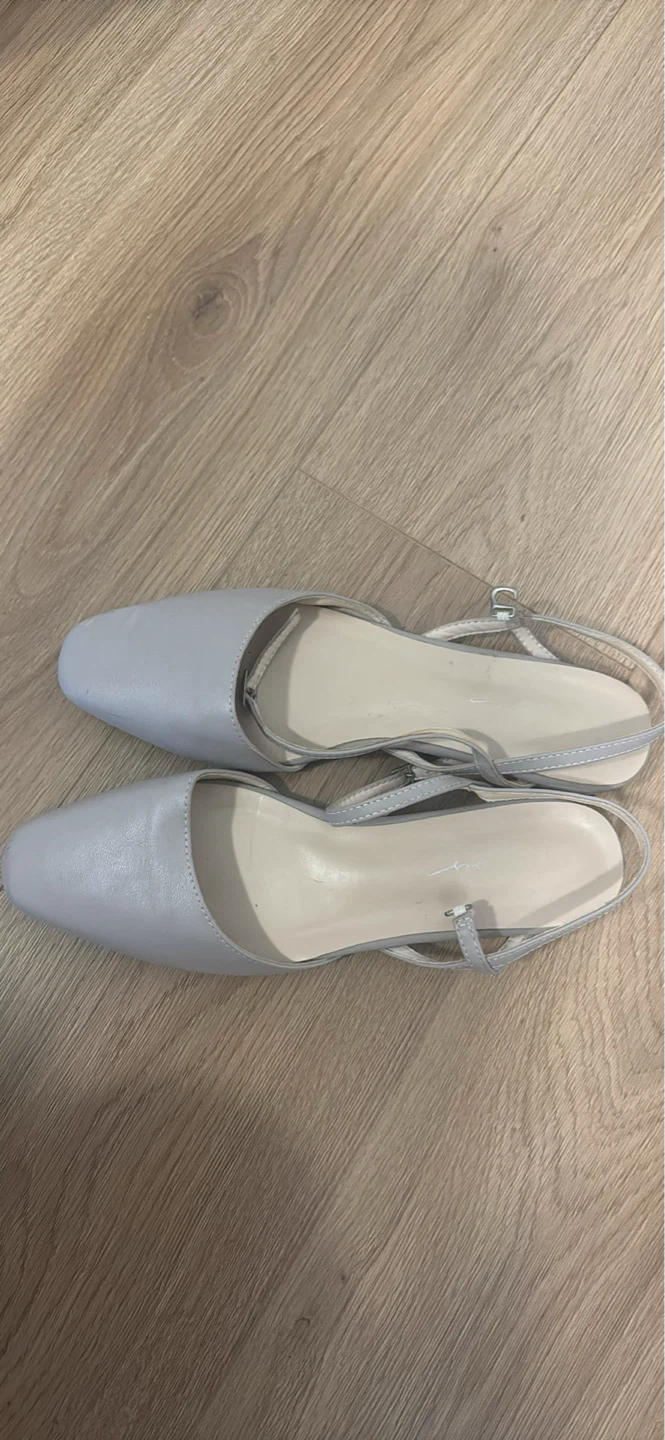 Light Blue Slingback Heels Size 8 - photo 2