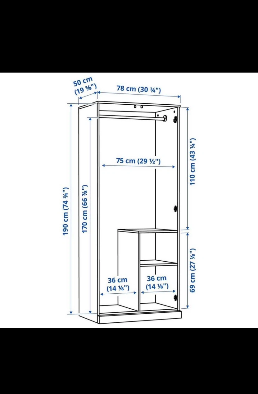 IKEA Wardrobe - White - photo 2