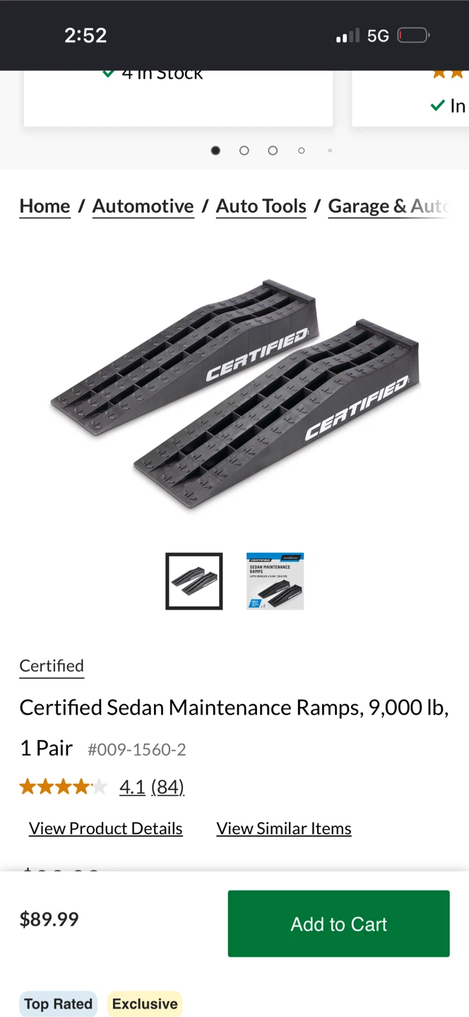 Certified Sedan Maintenance Ramps - photo 3