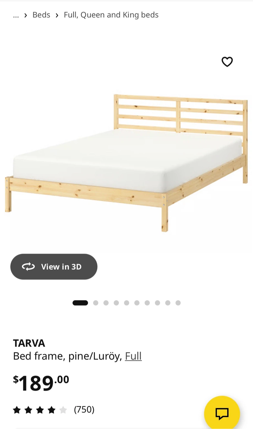 IKEA Tarva Pine Full Bed Frame - photo 3