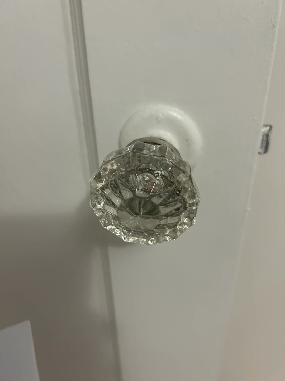 Vintage Glass Doorknob Set