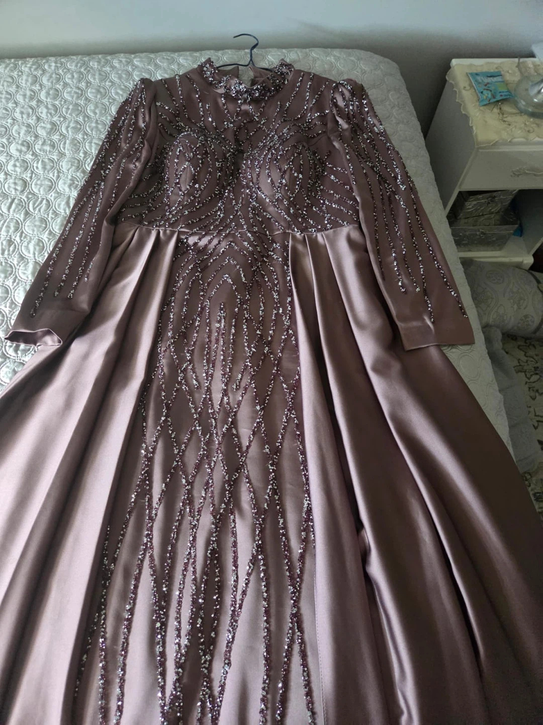 Embellished Long Sleeve Maxi Dress - photo 2