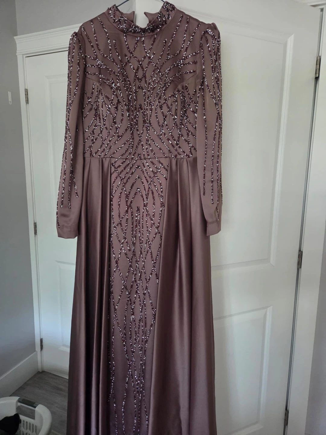 Embellished Long Sleeve Maxi Dress - photo 3