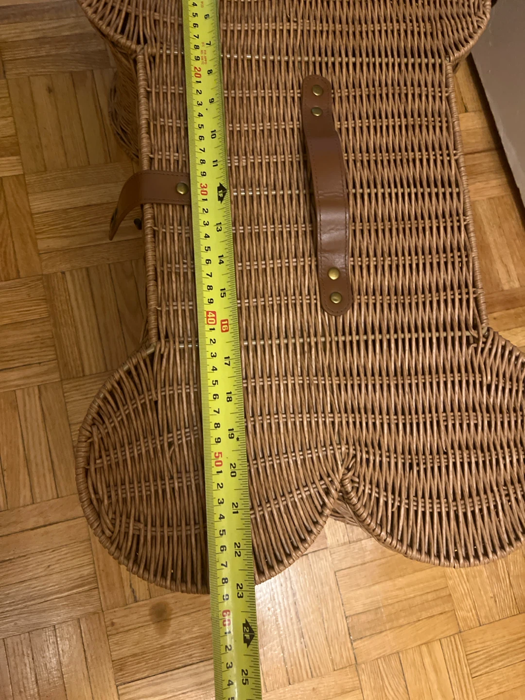 Wicker Bone-Shaped Storage Basket - photo 4