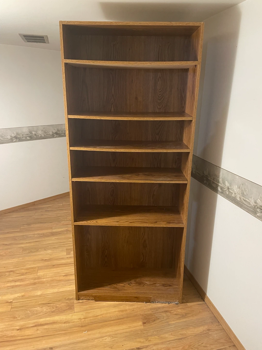 Wooden 6 shelf Bookshelf