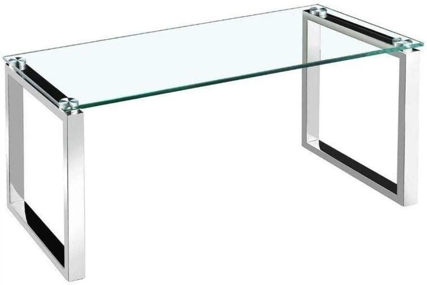 Glass and Chrome Coffee Table - photo 3