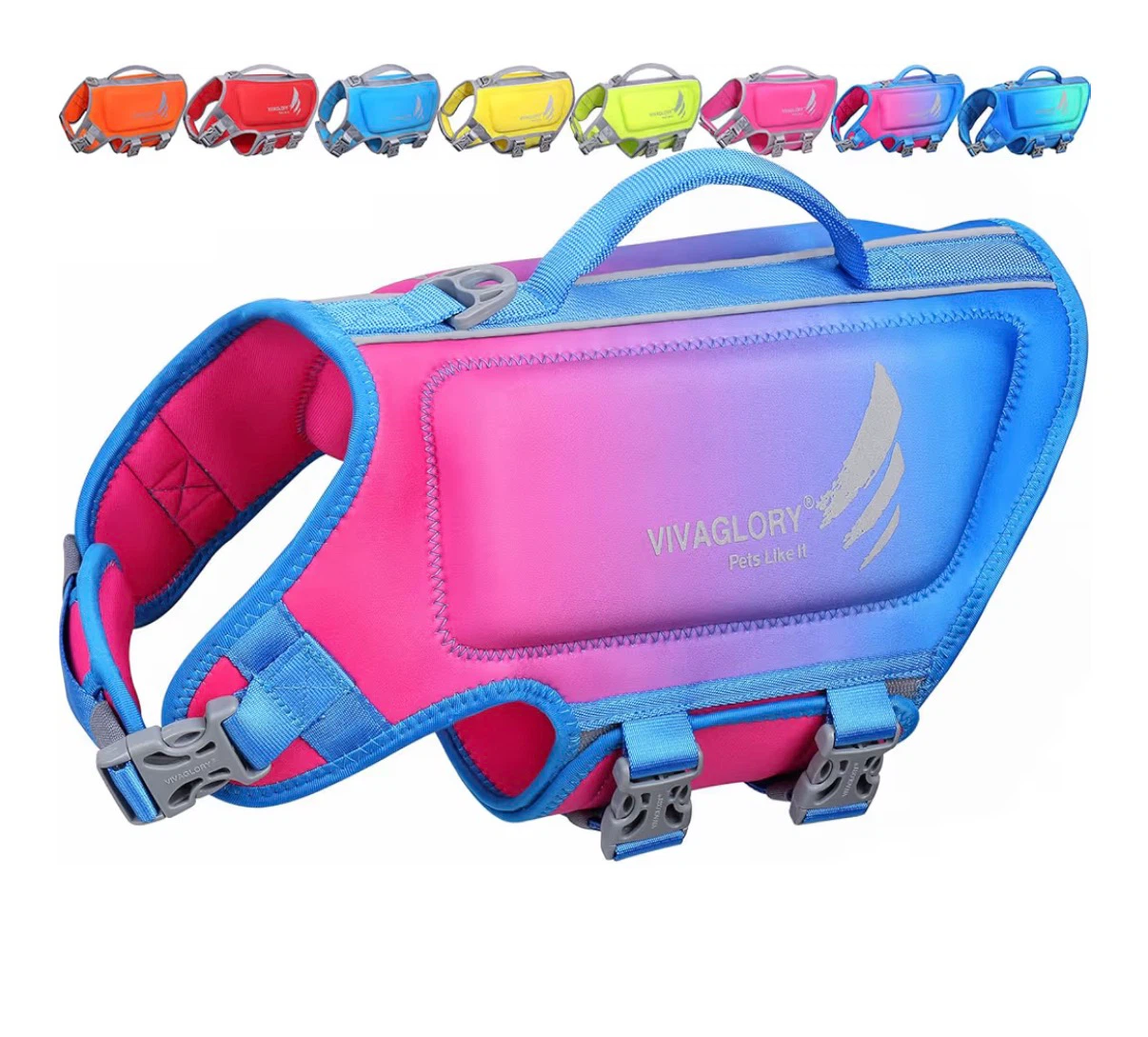 New Large ((64-71cm) VIVAGLORY Dog Life Jacket