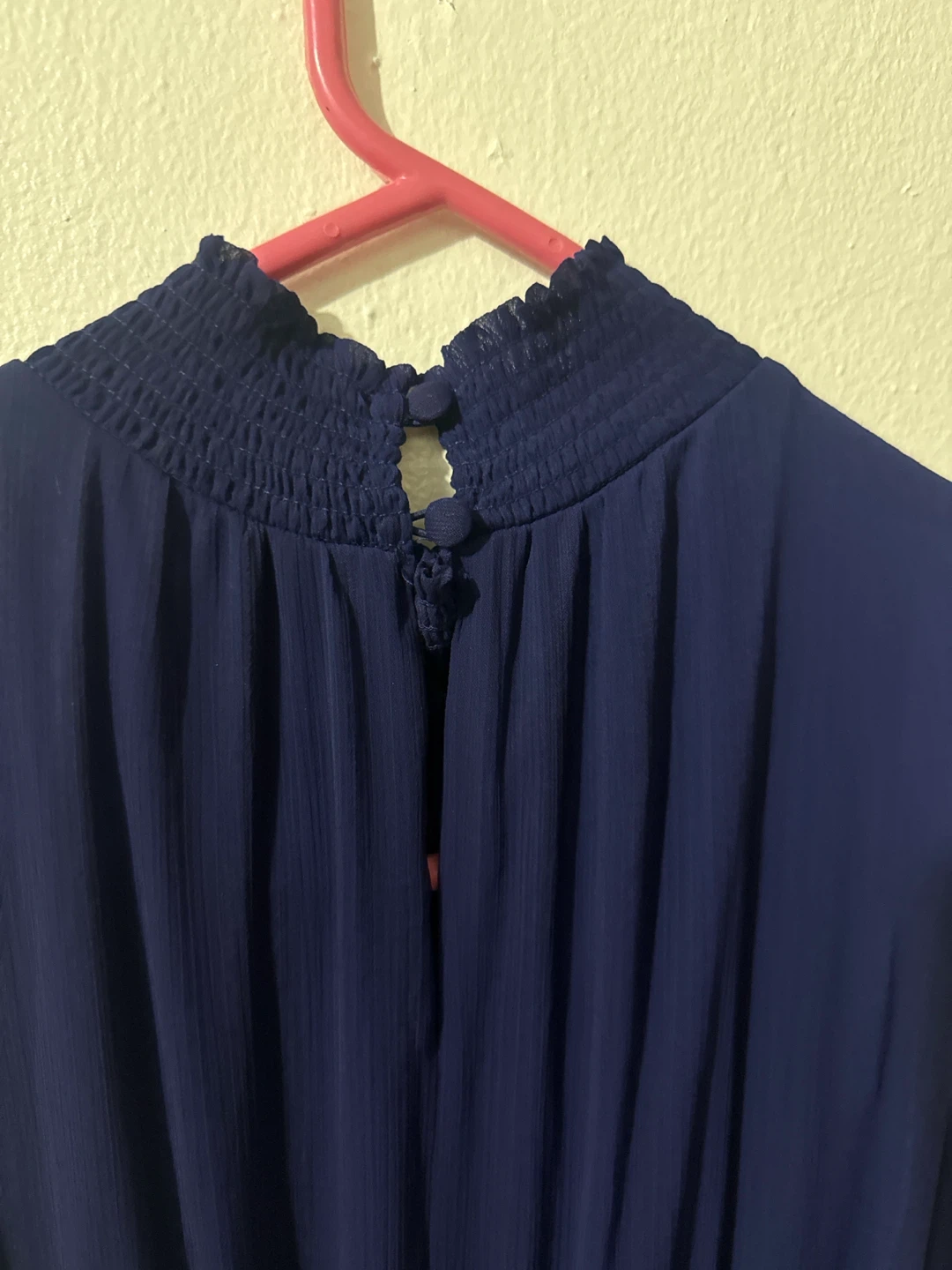 1. STATE Navy Blue Ruffle Dress - Size M - photo 2
