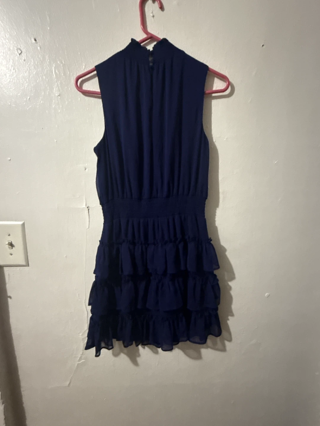 1. STATE Navy Blue Ruffle Dress - Size M - photo 3